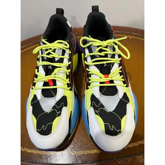 Puma RS-Z Sneakers Mens 11.5 Black White Lime 372712-01 Excellent Running Shoes - Picture 7 of 8